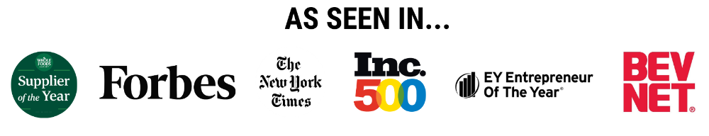 As seen in Forbes, The New York Times, Inc. 500, BevNET, and more